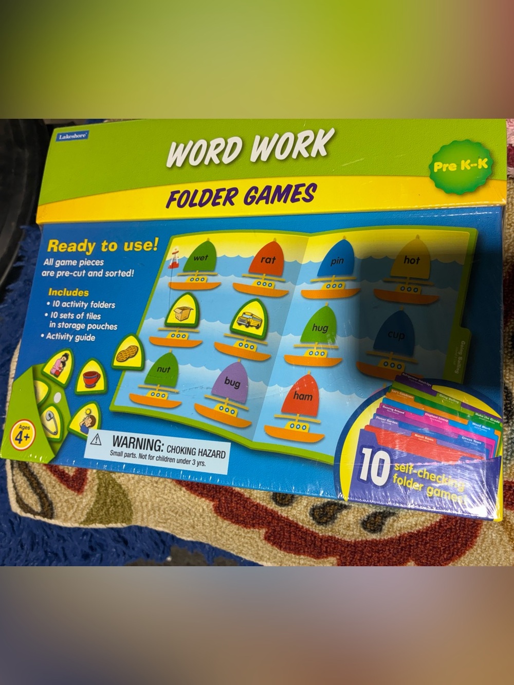 New Word Work Folder Games - Colorful Educational Game